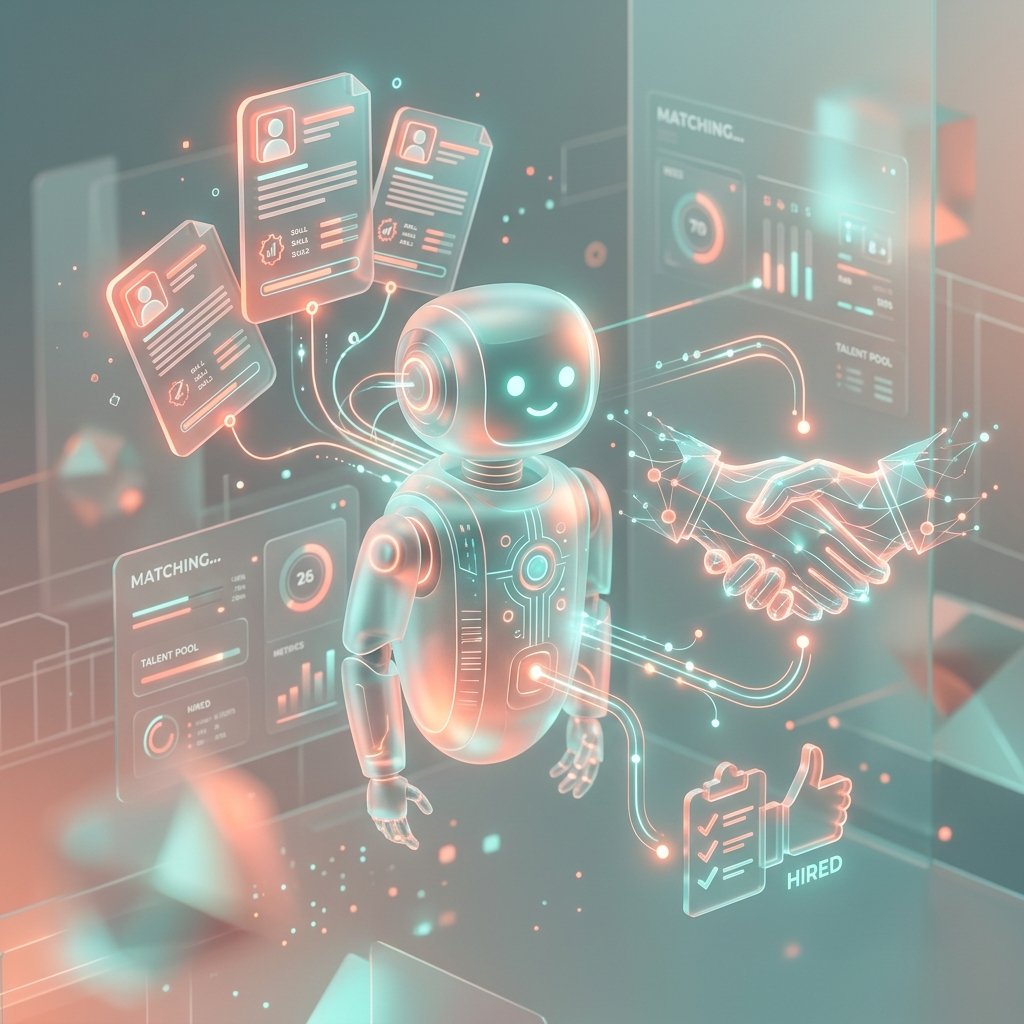 AI HR & Recruiting Bot Visual